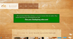 Desktop Screenshot of alicebakery.com